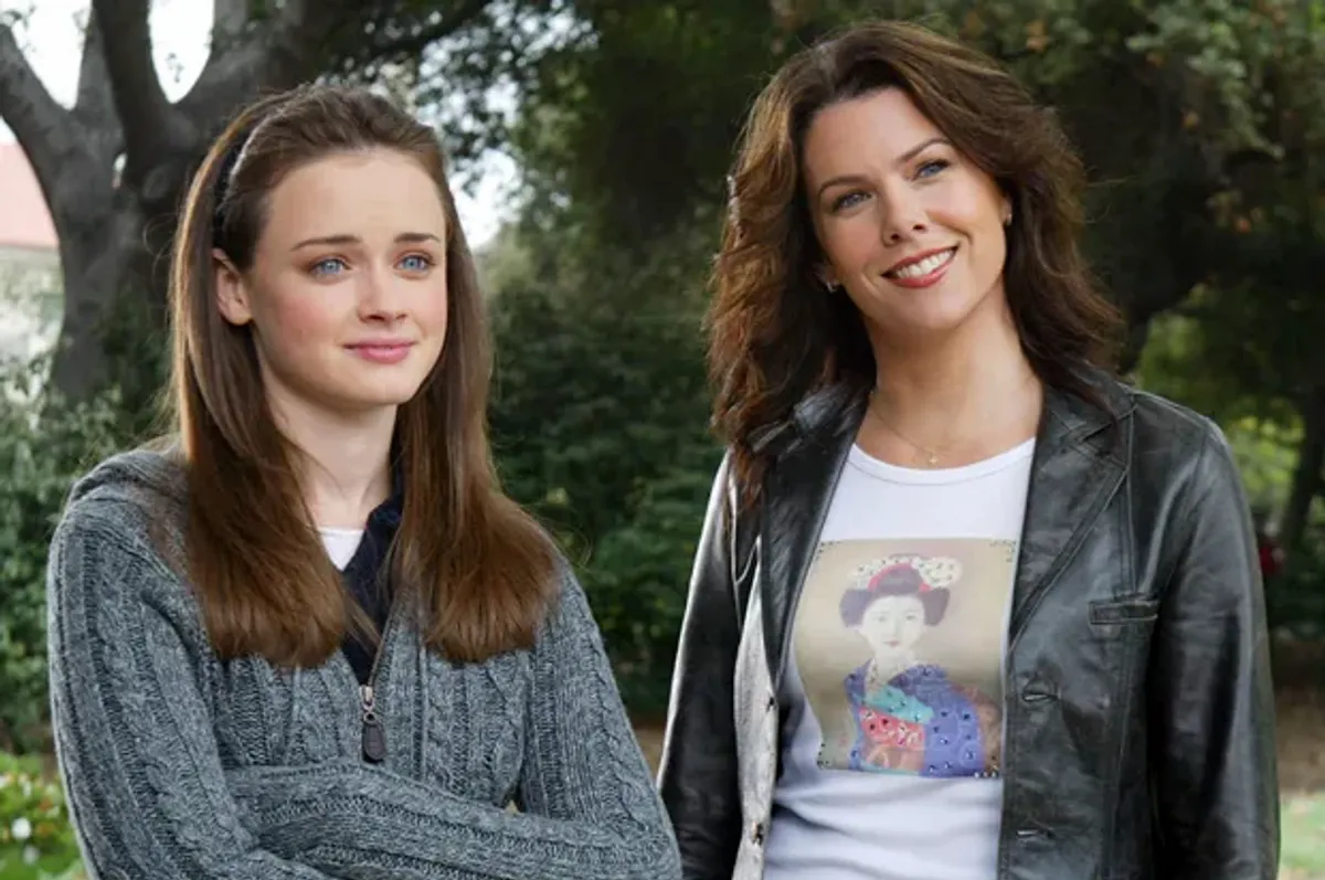 Alexis Bledel (Rory) and Lauren Graham (Lorelai) in “Gilmore Girls” (Courtesy The WB), 