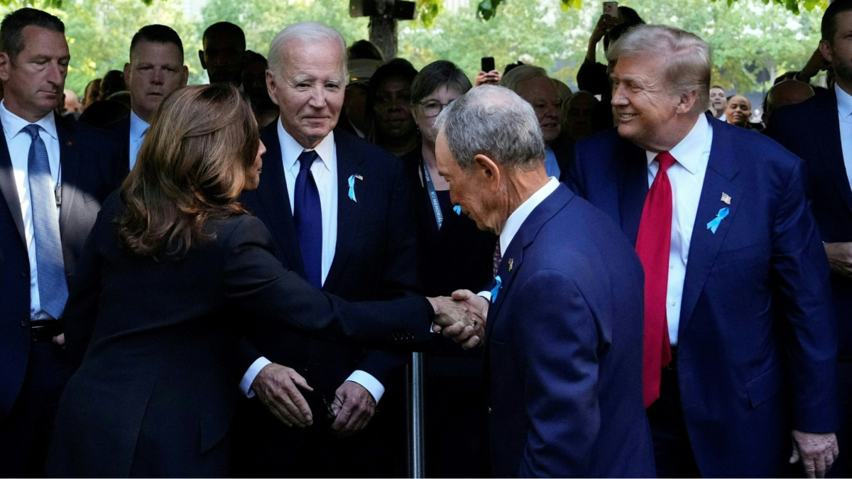 ABC7. (2021). Kamala Harris and Donald Trump shake hands at the 9/11 anniversary ceremony. ABC7 News.