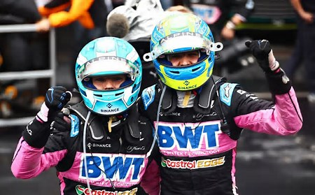 Ocon and Gasly after Brazil 2-3. (Photo courtesy ESPN.com)